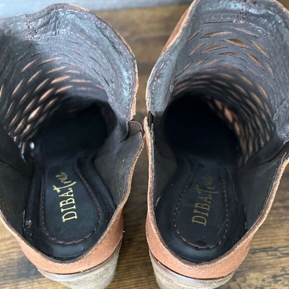 Diba True Landing Crew Leather Sandal/Mule in Rust Brown, Size 6. New in Box! - Picture 12 of 16